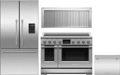 4 Piece Package Includes Refrigerator, Range, Hood And Dishwasher